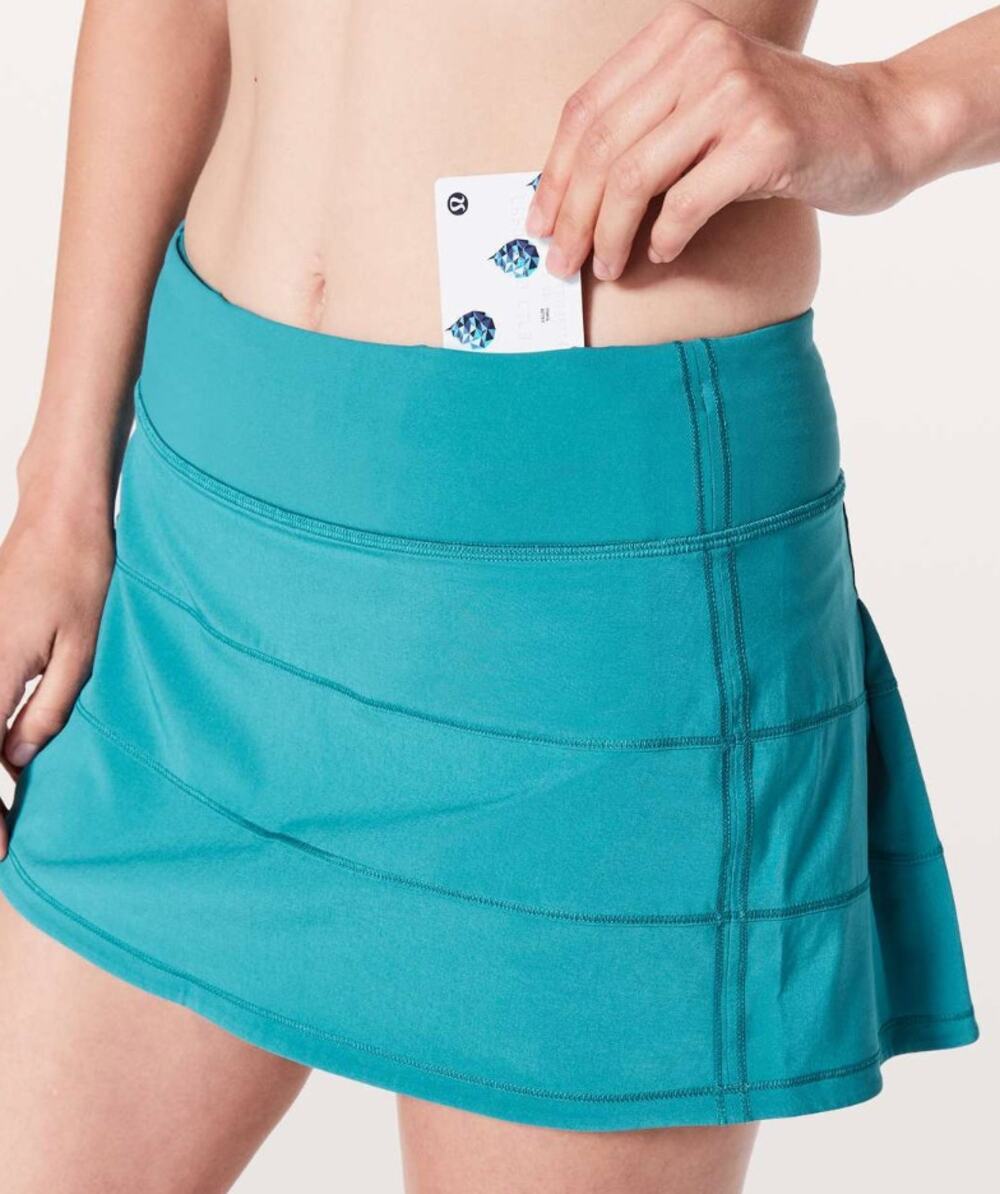 Lululemon Pace Rival Skort Skirt Women's Size 6 Teal Blue Athletic Activewear